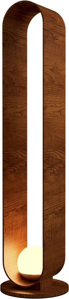 Accord Lighting Sfera 11.81" LED Contemporary Floor Light Imbuia 3043.06