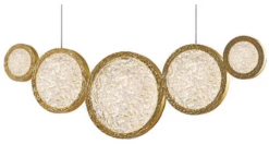 Avenue Bottega 13" LED Modern Kitchen Island Lighting Polished Brass HF5010-PB