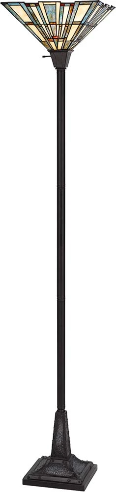 Cal Tiffany 72" Torchiere Lamp Dark Bronze BO-3100TR