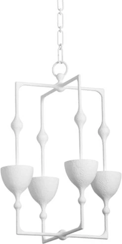 Corbett Antalya 22.25" LED Modern Entryway Light Fixture Gesso White 368-16-GSW