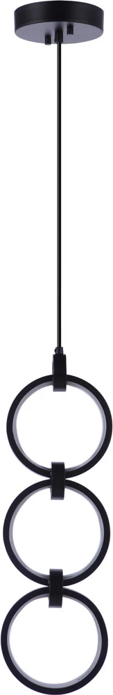 Craftmade Context 21" LED Modern Pendant Lamp Flat Black 59393-FB-LED