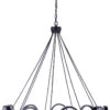 Craftmade Context 35" LED Modern Hanging Chandelier Flat Black 59329-FB-LED