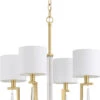 Craftmade Fortuna 24.5" Modern Chandelier Light Satin Brass 58224-SB