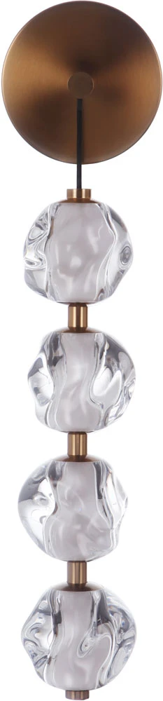 Craftmade Jackie 25.63" LED Contemporary Wall Sconce Lighting Satin Brass 59460-SB-LED