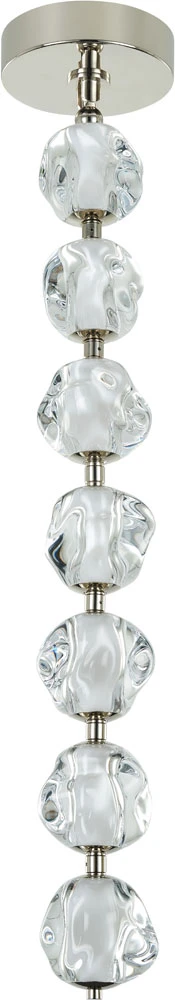 Craftmade Jackie 38.25" LED Modern Pendant Hanging Light Polished Nickel 59491-PLN-LED