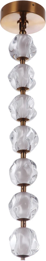 Craftmade Jackie 38.25" LED Modern Pendant Lighting Satin Brass 59491-SB-LED