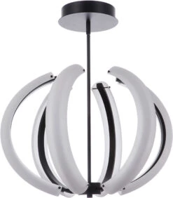 Craftmade Unwind 17.4" LED Modern Pendant Lamp Flat Black 58890-FB-LED