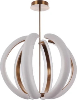 Craftmade Unwind 27.56" LED Contemporary Hanging Pendant Lighting Satin Brass 58891-SB-LED