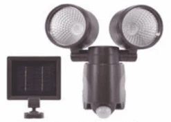 Cyber Tech 9.5" LED Modern Exterior Solar Security Lamp Bronze LF6MH2-SLR-BZ-DL