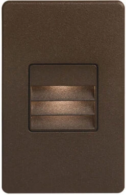 Dainolite 5" LED Contemporary Exterior Step Light Bronze DLEDW-234-BZ