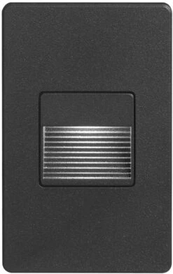 Dainolite 5" LED Contemporary Exterior Step Lighting Black DLEDW-200-BK