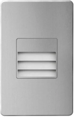 Dainolite 5" LED Contemporary Exterior Step Lighting Silver DLEDW-234-BA