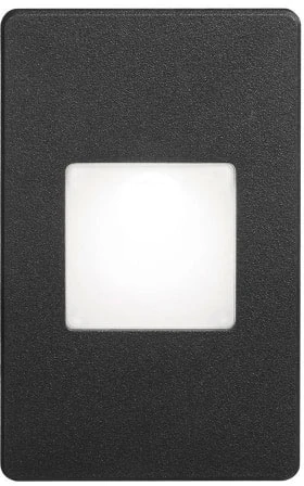 Dainolite 5" LED Contemporary Outdoor Step Light Black DLEDW-245-BK 1 Dainolite 5" LED Contemporary Outdoor Step Light Black DLEDW-245-BK