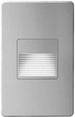 Dainolite 5" LED Contemporary Outdoor Step Light Silver DLEDW-200-BA