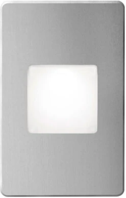 Dainolite 5" LED Contemporary Outdoor Step Light Silver DLEDW-245-BA