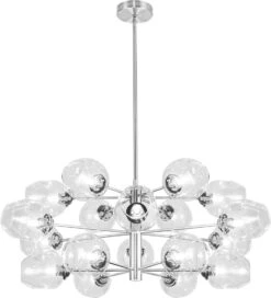 Dainolite Abii 13.5" Modern Chandelier Lighting Polished Chrome ABI-3318C-PC-CLR