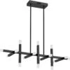 Dainolite Acasia 13.75" LED Modern Kitchen Island Lighting Matte Black ACS-4064HC-MB-FR