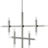 Dainolite Acasia 31.5" LED Contemporary Ceiling Chandelier Polished Chrome ACS-3656C-PC-FR