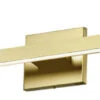Dainolite Arandel 4.75" LED Contemporary Bathroom Sconce Lighting Aged Brass ARL-424LEDW-AGB