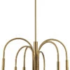 Dainolite Callway 18" Contemporary Ceiling Chandelier Aged Brass CLY-246C-AGB