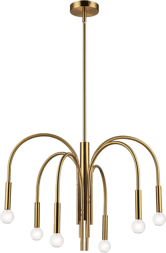 Dainolite Callway 18" Contemporary Ceiling Chandelier Aged Brass CLY-246C-AGB 1 Dainolite Callway 18" Contemporary Ceiling Chandelier Aged Brass CLY-246C-AGB