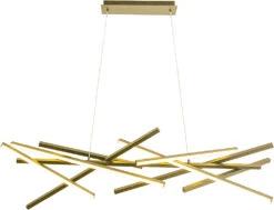 Dainolite Carly 10.75" LED Contemporary Kitchen Island Light Fixture Aged Brass CAY-5562LEDHC-AGB