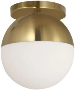 Dainolite Dayana 7.5" Modern Ceiling Light Fixture Aged Brass DAY-71FH-AGB