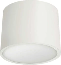 Dainolite Echo 7" LED Contemporary Flush Mount Lighting Fixture White ECO-C1015-MW