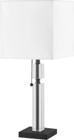 Dainolite Fernanda 19" Contemporary Side Table Lamp Matte Black DM231-MB