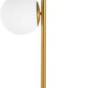 Dainolite Folgar 22" Contemporary Side Table Lamp Aged Brass FOL-222T-AGB