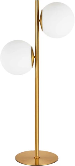 Dainolite Folgar 22" Contemporary Side Table Lamp Aged Brass FOL-222T-AGB