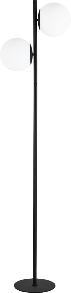 Dainolite Folgar 66.75" Contemporary Lighting Floor Lamp Black FOL-662F-MB