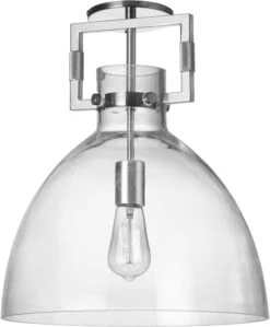 Dainolite Liberty 16.5" Modern Flush Mount Lighting Fixture Clear LBY-151SF-PC