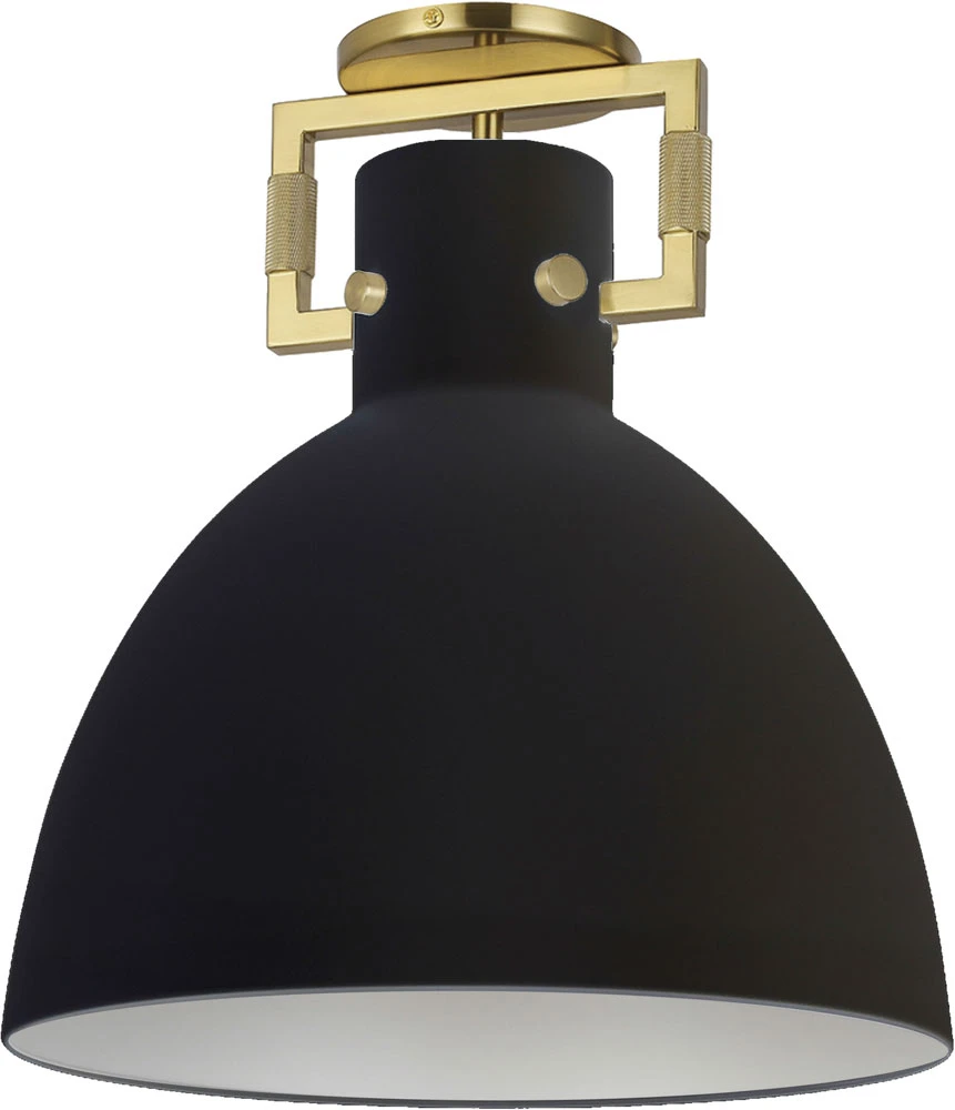 Dainolite Liberty 16.5" Modern Overhead Light Fixture Matte Black LBY-151SF-MB-AGB 1 Dainolite Liberty 16.5" Modern Overhead Light Fixture Matte Black LBY-151SF-MB-AGB