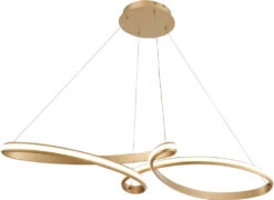 Dainolite Nola 3" LED Contemporary Island Light Fixture Aged Brass NOL-4350LEDHP-AGB