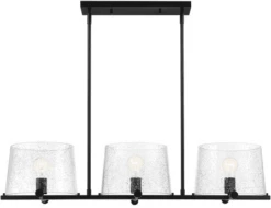 Designers Fountain Matteson 8" Hanging Lamp Matte Black 95838-MB