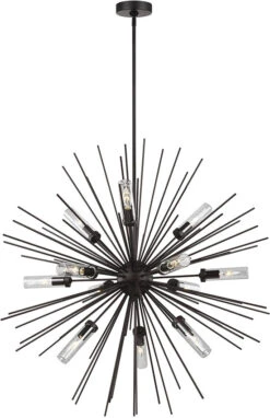 Visual Comfort Studio Hilo 36" Outdoor Chandelier OLF3296/12ORB