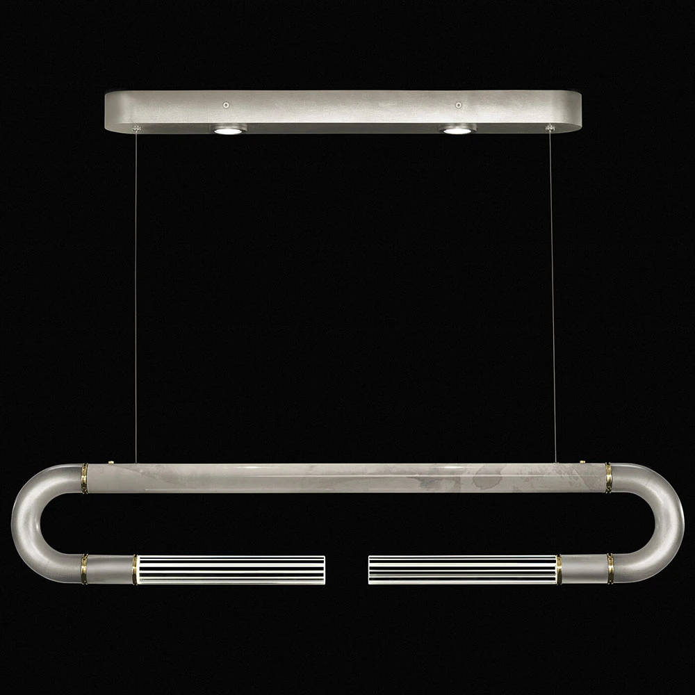 Fine Art Handcrafted Lighting Antonia 10" LED Contemporary Island Lighting Silver 924140-412ST 1 Fine Art Handcrafted Lighting Antonia 10" LED Contemporary Island Lighting Silver 924140-412ST