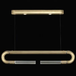 Fine Art Handcrafted Lighting Antonia 10" LED Contemporary Kitchen Island Light Fixture Gold 924140-320ST