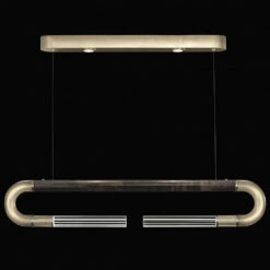 Fine Art Handcrafted Lighting Antonia 10" LED Contemporary Kitchen Island Light Fixture Gold 924140-521ST