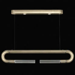 Fine Art Handcrafted Lighting Antonia 10" LED Contemporary Kitchen Island Light Gold 924140-520ST