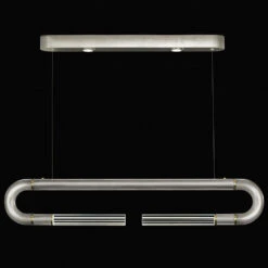 Fine Art Handcrafted Lighting Antonia 10" LED Modern Island Light Fixture Silver 924140-410ST