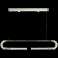 Fine Art Handcrafted Lighting Antonia 10" LED Modern Island Lighting Silver 924140-411ST