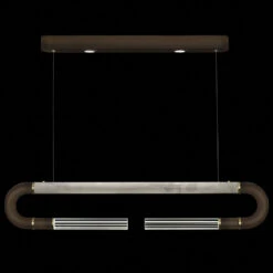 Fine Art Handcrafted Lighting Antonia 10" LED Modern Kitchen Island Light Bronze 924140-212ST