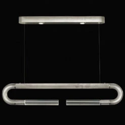 Fine Art Handcrafted Lighting Antonia 10" LED Modern Kitchen Island Lighting Silver 924140-422ST