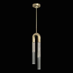Fine Art Handcrafted Lighting Antonia 28.5" LED Contemporary Drop Ceiling Lighting Gold 923340-322ST
