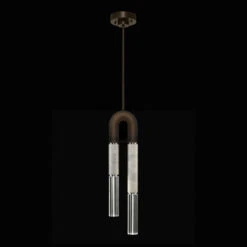 Fine Art Handcrafted Lighting Antonia 28.5" LED Contemporary Hanging Lamp Bronze 923340-222ST