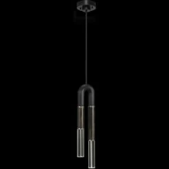 Fine Art Handcrafted Lighting Antonia 28.5" LED Contemporary Hanging Light Fixture Black 923340-121ST
