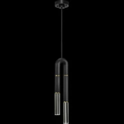 Fine Art Handcrafted Lighting Antonia 28.5" LED Contemporary Pendant Light Black 923340-110ST