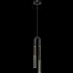 Fine Art Handcrafted Lighting Antonia 28.5" LED Contemporary Pendant Lighting Black 923340-111ST